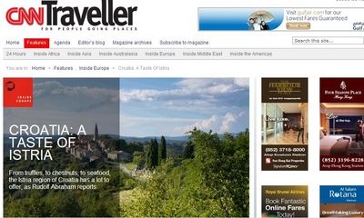 CNN Traveller o Istri opseno i pohvalno pie i na www.cnntraveller.com