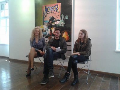 Sanja Radeti Fatori, Sebastijan Vojvoda i Martina Grli na konferenciji za medije juer u Galeriji Zuccato