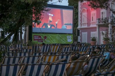 Open air cinema u vrtu Vile Polesini